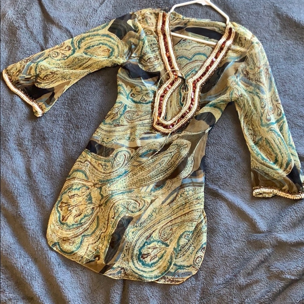 Colorful paisley blouse